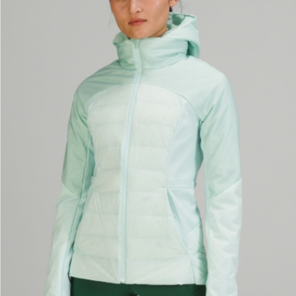 Lululemon Athletica Down For It All Cold Weather Jacket- Delicate Mint